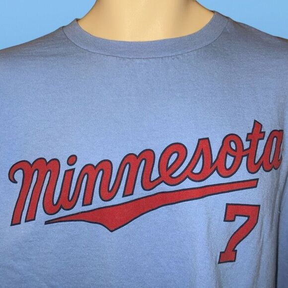 2014 Mn Twins Genuine Merchandise Joe Mauer #7 T Shirt Size XL X Large #121 - Picture 6 of 7